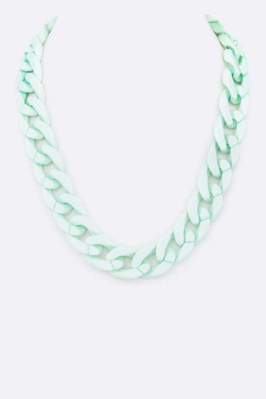 Resin Chain Link Necklace
