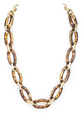 Tortoise Link Chain Necklace