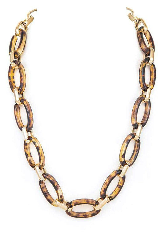 Tortoise Link Chain Necklace