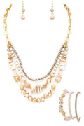 Layered Mix Beads Necklace Set – Trendy Stylish Statement Jewelry