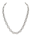 Full Rhinestone Statement Chain Necklace