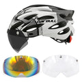 Visored Bike Helmet with LED Light