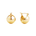 Mini Ball Hoop Earrings 14K Gold Stylish Women’s Jewelry