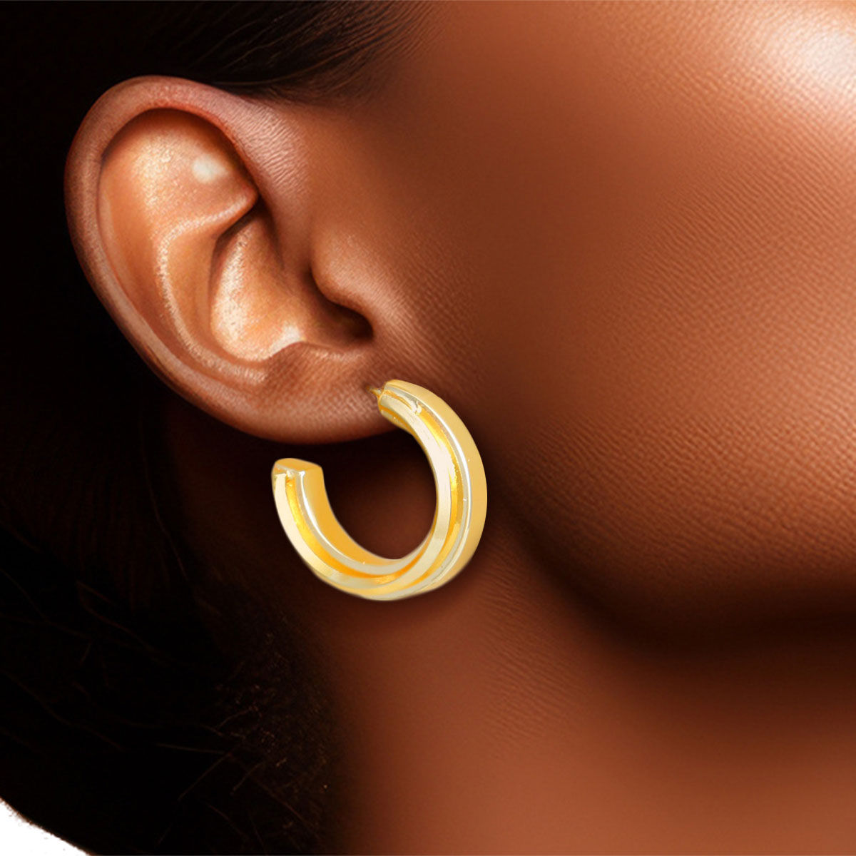 Small 14K Gold Hoop Earrings for Women – Stylish Solid Metal Jewelry