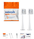 Waterpik Genuine Full Size Replacement Brush Heads with Covers for Sonic-Fusion Flossing Toothbrush SFFB-2EW C51